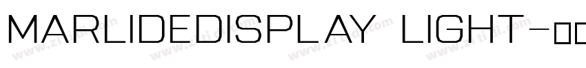 MarlideDisplay light字体转换
